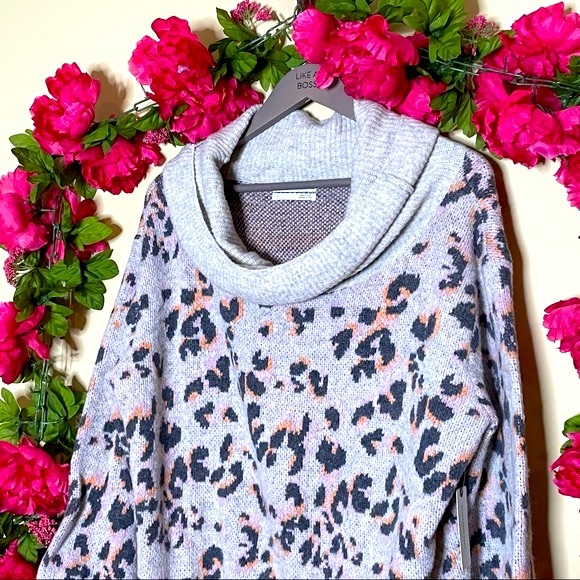 Anthropologie Emmy Cowl Neck Tunic Sweater Wool Blend - Picture 6 of 16